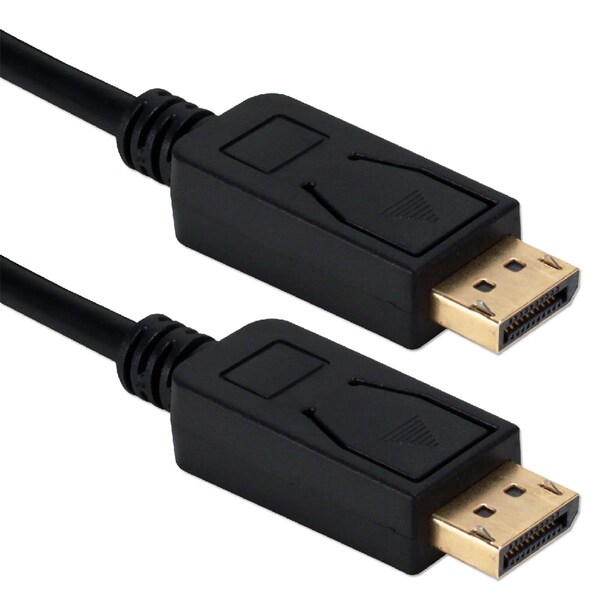 Plugit 10 ft. DisplayPort 1.4 Ultra HD 8K Black Cable with Latches - PL3291216