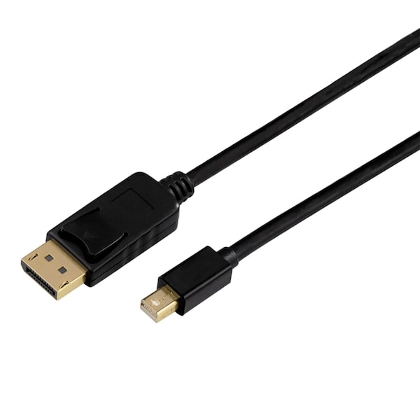 Axiom Axiom Mini Displayport Male To Displayport Male Adapter Cable 6Ft - MDPMDPM06K-AX
