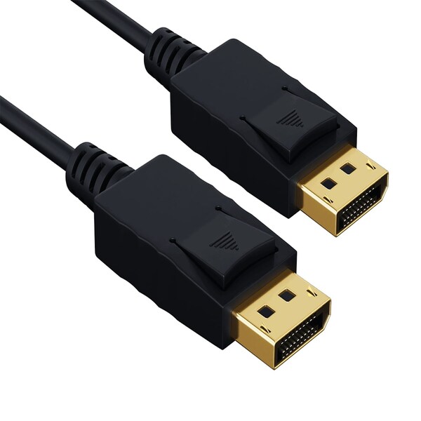 Sanoxy 3ft Gold Plated Premium DisplayPort to DisplayPort Male to Male Cable W/ Latches 28AWG - SNX-CBL-LDR-DP101-1103