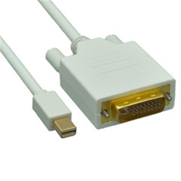 Cable Wholesale Mini DisplayPort to DVI Video Cable- Mini DisplayPort Male to DVI Male- 10 foot - 10H1-62210