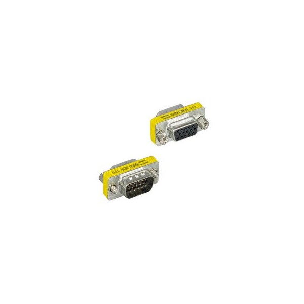 Swe-Tech 3C SVGA Mini Coupler for PC, HD15 Male to HD15 Female - FWT31H1-05210
