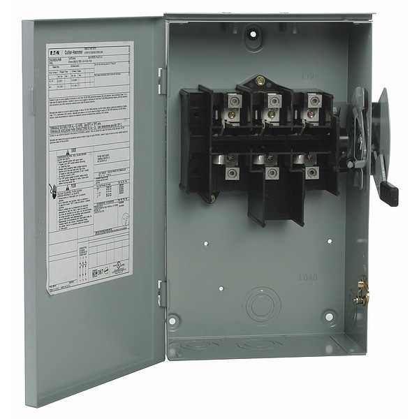 Interruptor de Seguridad No Fusible Eaton, Uso General, 240V AC, 3PST, 30 A, NEMA 1 - DG321UGB