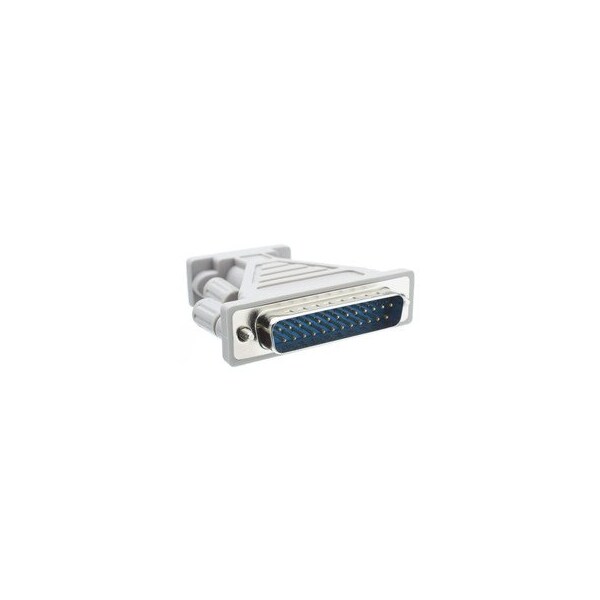 Swe-Tech 3C Serial / AT Modem Adapter, DB9 Female to DB25 Male - FWT30D1-05300