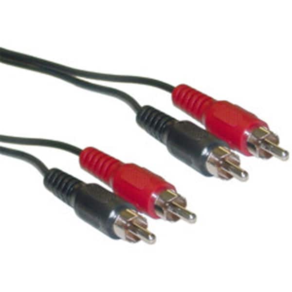 Cable Wholesale RCA Stereo Audio Cable Dual RCA Male 2 channel Right and Left 12 foot - 10R1-02112