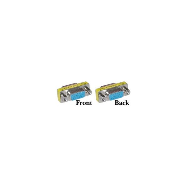 Swe-Tech 3C SVGA Mini Gender Changer / Coupler for PC, HD15 Female to HD15 Female - FWT31H1-05400