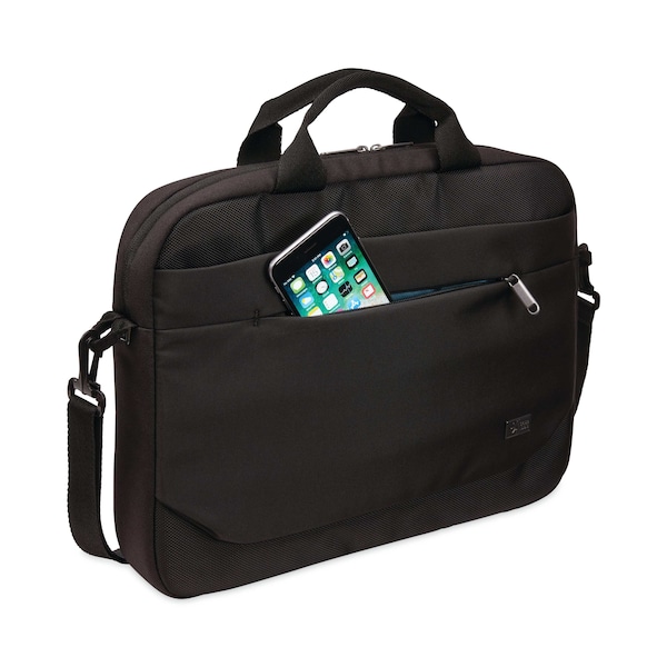 Case Logic Advantage Laptop Attache, For 14in Laptops, 14.6 x 2.8 x 13, Black - 3203986
