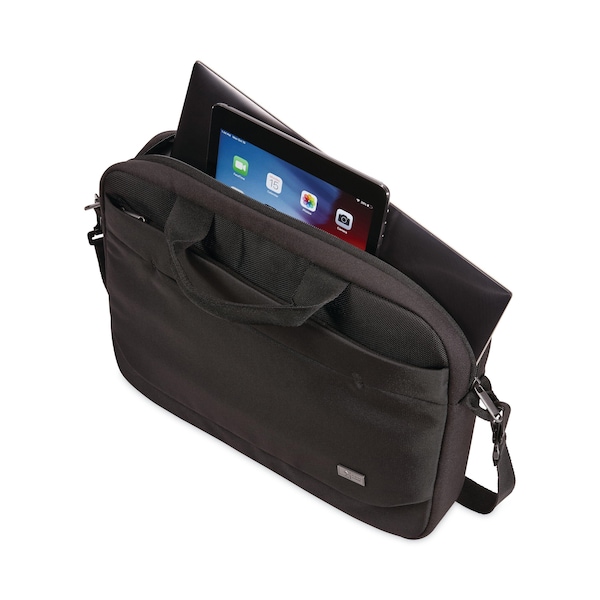 Case Logic Advantage Laptop Attache, For 14in Laptops, 14.6 x 2.8 x 13, Black - 3203986