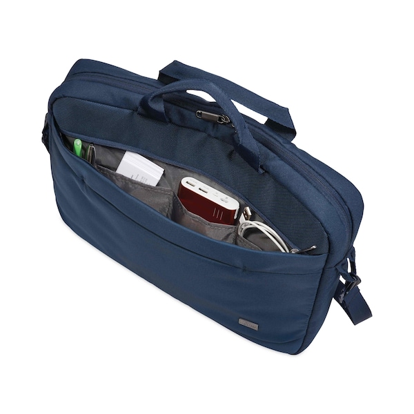 Case Logic Advantage Laptop Attache, For 14" Laptops, 14.6 x 2.8 x 13, Dark Blue - 3203987