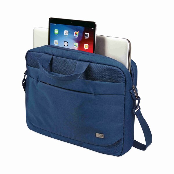 Case Logic Advantage Laptop Attache, For 14" Laptops, 14.6 x 2.8 x 13, Dark Blue - 3203987