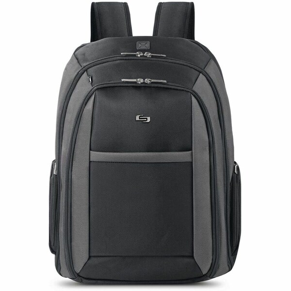 Solo New York Pro Collection Laptop Backpack, Fits 16'' Laptops, 12.8'' x 17.5'' x 5'', Black - CLA703-4