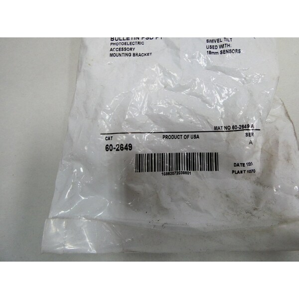 Soporte para accesorios y montaje de sensor fotoeléctrico de Allen Bradley - 60-2649