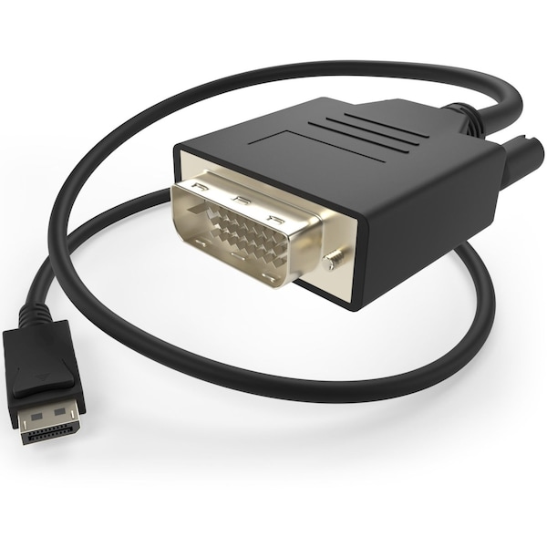 Unirise Usa This Displayport Male To Dvi-D Dual Link 24+1 Male Cable Will Allow - DVIDP-06F-MM