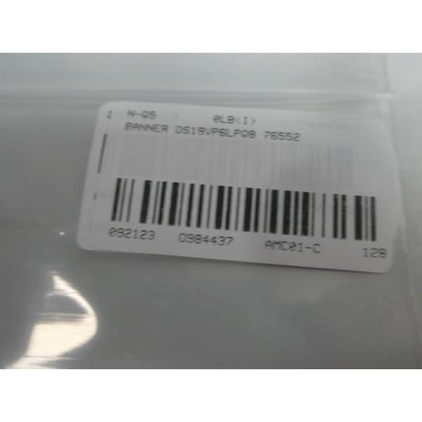 Banner DS18 SERIE AMPLIA MONTAJE EN BARRIL DE HAZ AMPLIO 10-30V-DC OTROS SENSORES - DS18VP6LPQ8 76552