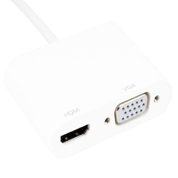Sanoxy USB 3.1 Type C Male to HDMI 4K at 30Hz Female + VGA Female Adapter - SNX-CBL-LDR-UC208-8200