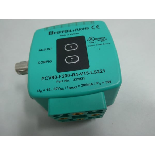 CABEZA DE LECTURA ÓPTICA DE Pepperl Fuchs 15-30V-DC OTRO SENSOR - PCV80-F200-R4-V15-LS221