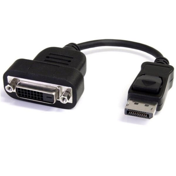 4Xem 8 in. Display Port DVI Dual Link Adapter DVI-D 24 Plus 5 Pin Converter - 4XDPDVID