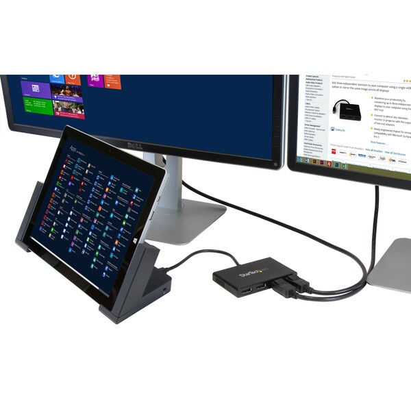 Startech.Com DP to DP Multi Monitor Hub - 4-Port MST Daisy Chain Splitter - MSTDP124DP