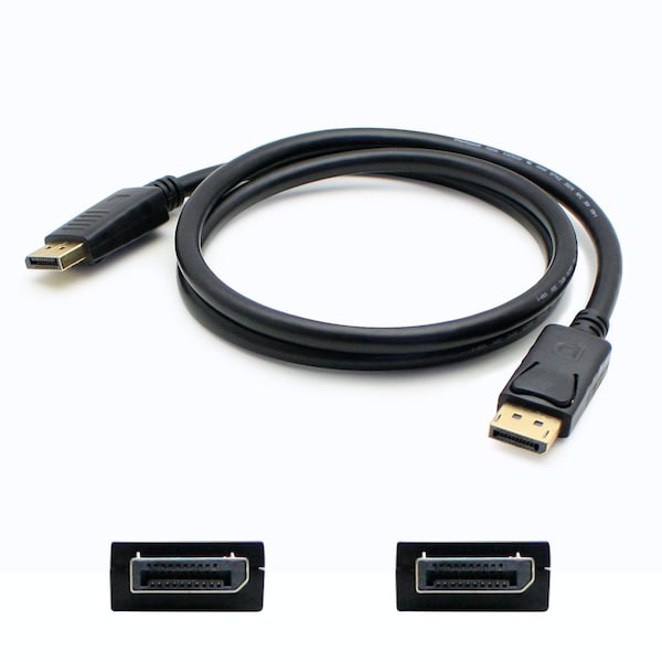 Add-On Addon 3.05M (10.00Ft) Displayport Male To Male Black Cable - DISPLAYPORT10F
