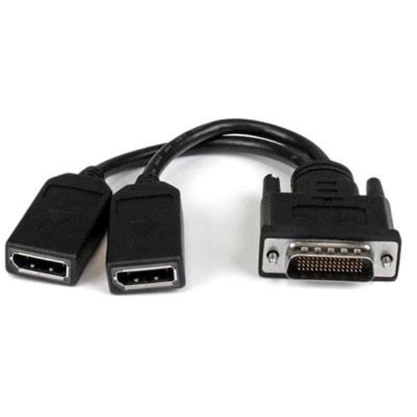 Ezgeneration 8 In. LFH 59 Male to Dual Female Display Port DMS 59 Cable - EZ149253