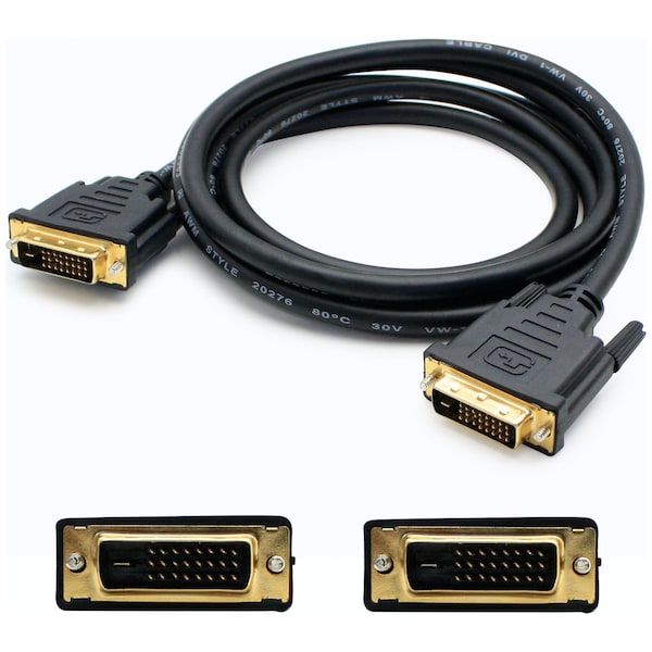 Add-On Addon 5 Pack Of 1Ft Dvi-D Dual Link (24+1 Pin) Male To Male, PK5 - DVID2DVIDDL1F-5PK