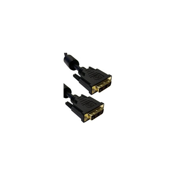 Swe-Tech 3C DVI-D / DVI-D Single Link Cable with Ferrite, 3 meter 10 foot - FWT10V1-05303BK-F