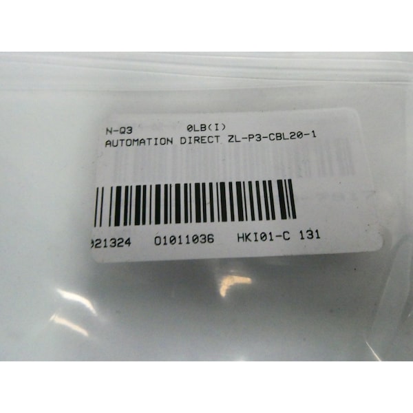 Automation Direct ZIPLINK 20POS P3000 1M CORDSET CABLE - ZL-P3-CBL20-1

Cable de cordón de 1 m ZIPLINK P3000 de 20 posiciones de Automation Direct - ZL-P3-CBL20-1