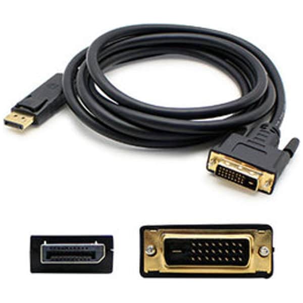 Add-On Addon 10Ft Displayport Male To Dvi-D Dual Link (24+1 Pin) Male Black - DISPLAYPORT2DVI10F