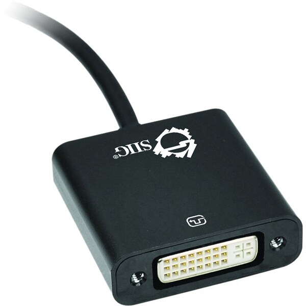 Siig CONVERTS DISPLAYPORT EQUIPPED SYSTEMS TO DVI-D DISPLAYS, DP TO DVI VIDEO CONVERT - CB-DP0P11-S1