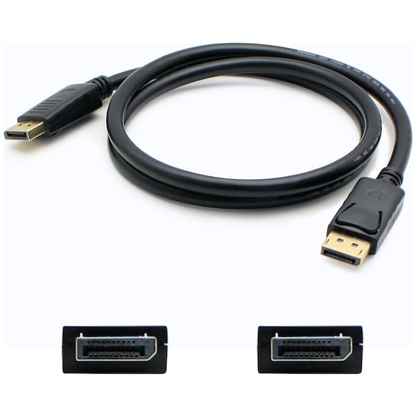 Add-On Addon 91.00Cm (3.00Ft) Displayport Male To Male Black Cable - DISPLAYPORT3F