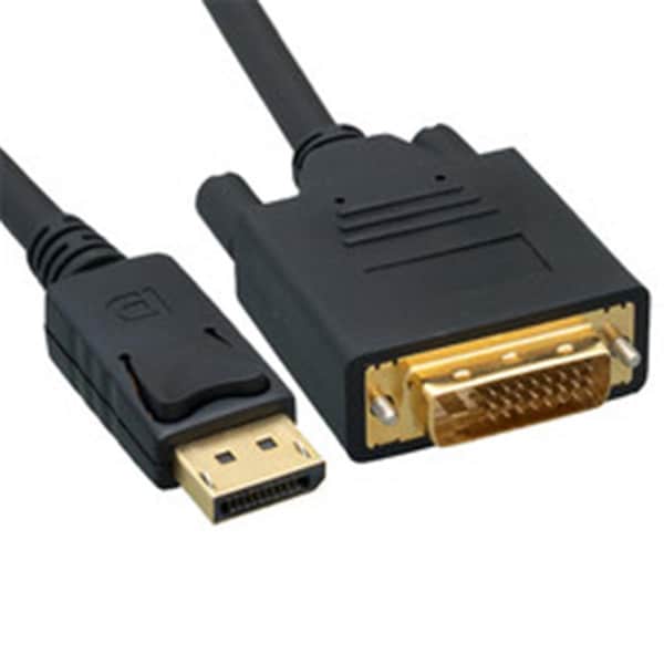 Cable Wholesale DisplayPort to DVI Video Cable, DisplayPort Male to DVI Male, 15 foot - 10H1-61115