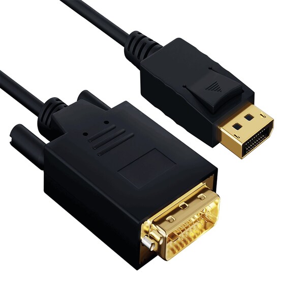 Sanoxy 15ft Gold Plated Premium DisplayPort to DVI Male to Male Cable 28AWG - SNX-CBL-LDR-DP102-1115