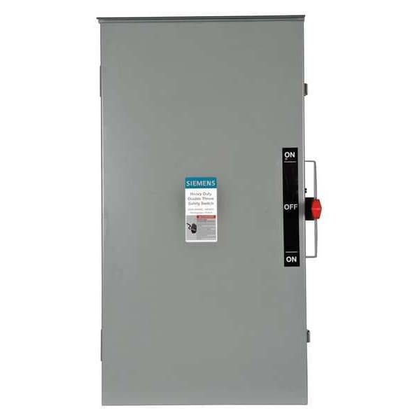 Interruptor de seguridad no fusible Siemens, de alta resistencia, 600V AC, 3PDT, 200 A, NEMA 3R - DTNF364R