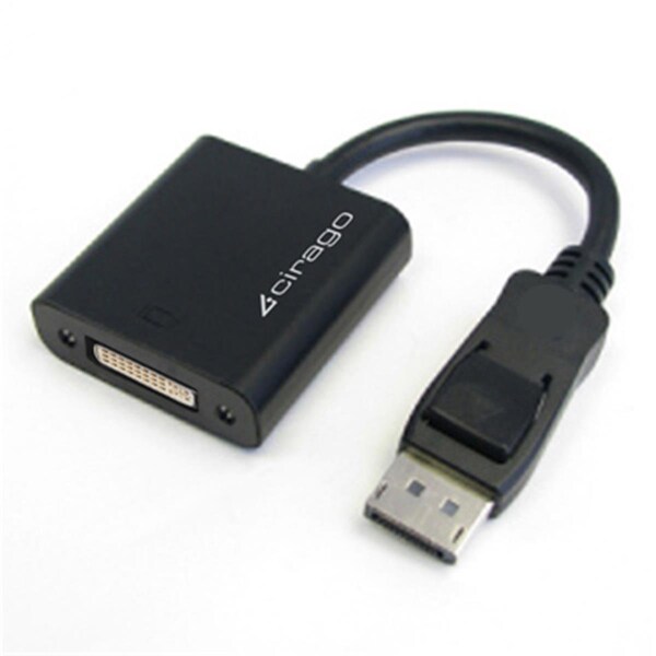Cirago International CIRAGO Adapter, Mini DisplayPort, DP to DVI SL, Black - DPA1021