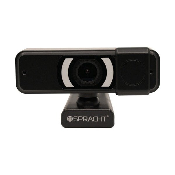 Spracht Webcam, w/Microphone/Lens Cover, 1920x1080 Video, HD, BlK - SPTCCUSB1080P