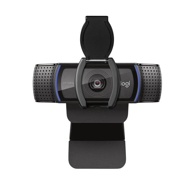 Logitech Webcam, HD 1080p, 3-7/10inWx2-4/5inDx1-7/10inH, Black - LOG960001257