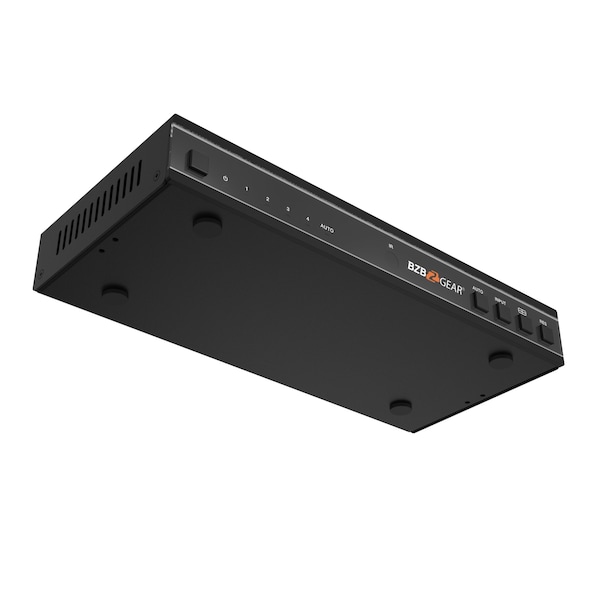 Bzbgear 4x1 4K UHD HDMI Seamless Switcher Quad MultiViewer with Audio De-embedder - BG-UHD-MVS41A