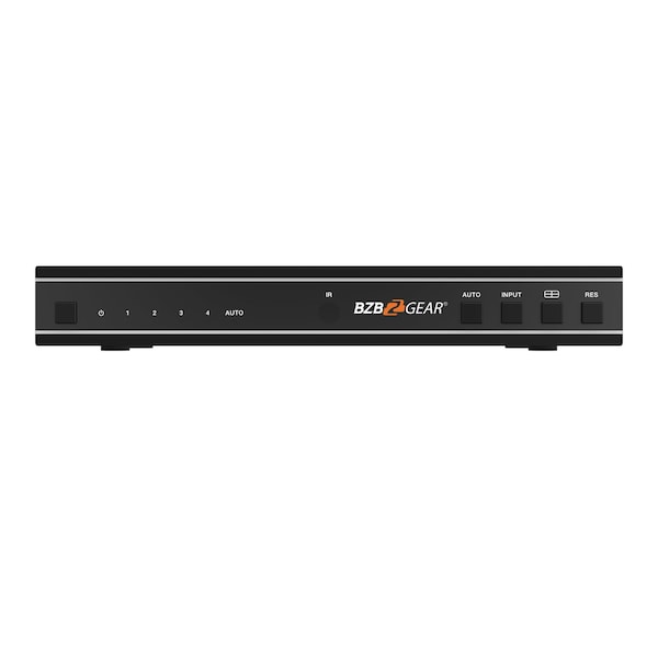 Bzbgear 4x1 4K UHD HDMI Seamless Switcher Quad MultiViewer with Audio De-embedder - BG-UHD-MVS41A
