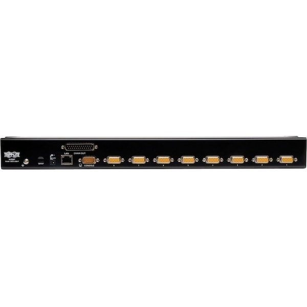 Tripp Lite 8-PORT RACKMOUNT KVM SWITCH W/ BUILT IN IP AND ON SCREEN DISPLAY 1U - B022-U08-IP