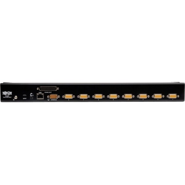 Tripp Lite 8-PORT RACKMOUNT KVM SWITCH W/ BUILT IN IP AND ON SCREEN DISPLAY 1U - B022-U08-IP