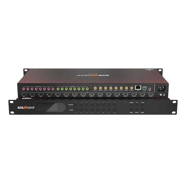 Bzbgear 8x8 4K UHD Seamless HDMI Matrix Switcher/Video Wall Processor/MultiViewer - BG-4K-VP88