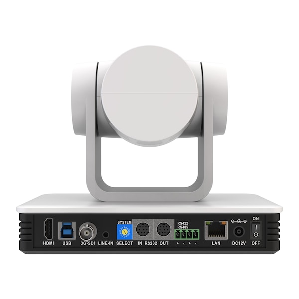 Bzbgear Universal 1080P FHD PTZ 20X HDMI/SDI/USB 3.0 RS232/485 Live Streaming Camera White - BG-UPTZ-20XHSU-W