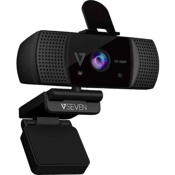 V7 1080P 1920 x 1080 HD USB USB-A Webcam with Tripod 1.5 m Cable - WCF1080P