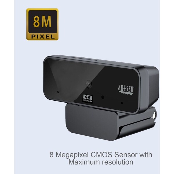 Adesso 4K Ultra Hd Usb Webcam With Hd - CYBERTRACKH6