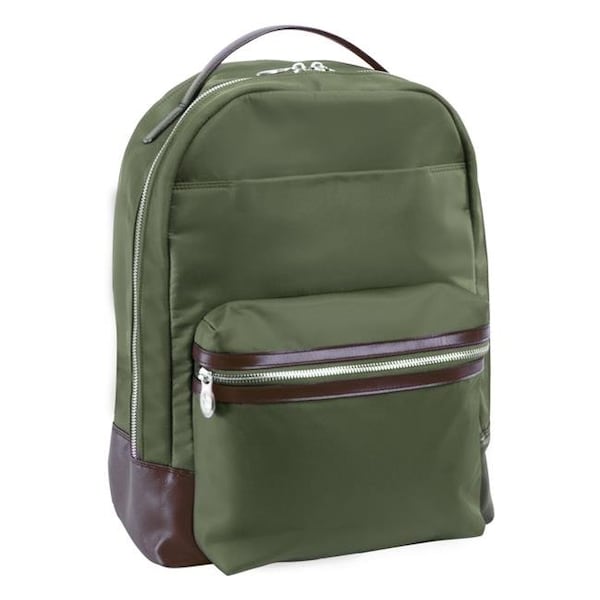 Mckleinusa McKlein USA 18551 15 in. Parker Nylon Dual Compartment Laptop Backpack; Green - 18551