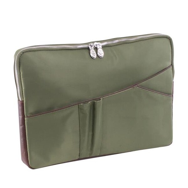 Mckleinusa McKlein USA 18331 14 in. Crescent Nylon Laptop Sleeve; Green - 18331
