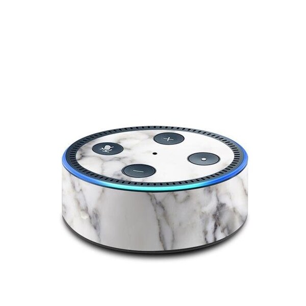 Seeds Of Change (Ca) Marble Collection AED2-WHT-MARBLE Amazon Echo Dot 2nd Generation Skin - White Marble - AED2-WHT-MARBLE