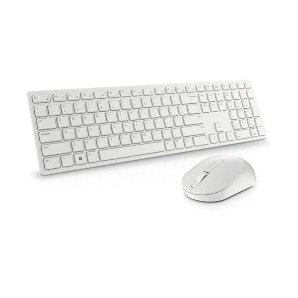Dell Pro KM5221W Keyboard and Mouse in White - KM5221WWHUS