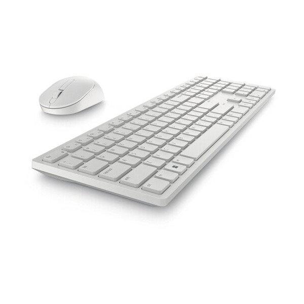 Dell Pro KM5221W Keyboard and Mouse in White - KM5221WWHUS