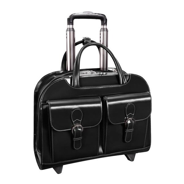 Mckleinusa McKlein DAVIS 96185A - Black - Wheeled Ladies Laptop Case - 96185A