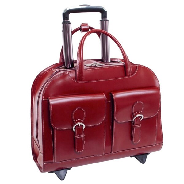 Mckleinusa McKlein DAVIS  - Red - Wheeled Ladies Laptop Case - 96186A